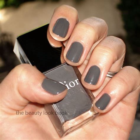 dior gris montaigne nail polish swatch|Dior vernis nail polish review.